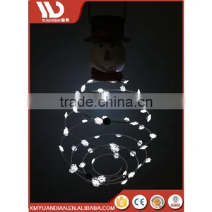 Names Christmas Ornaments Hanging Led Solar Lantern Decoration Snowmen Santa Metal Hanging Light thumbnail-6