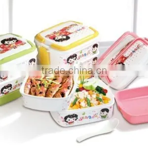 Plastic Rectangular Portable Three Layers Lunch Box/Insulation Boxes thumbnail-2