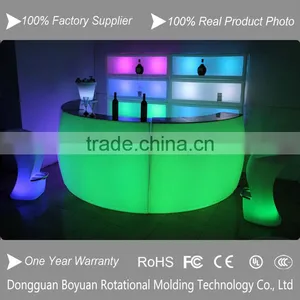 Round Shape Glowing LED Bar Table,rechargeable Led Table Lamps ,Lighting Bar Led Table thumbnail-1