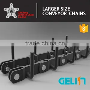 MS32 Heat Treatment Embedded Scraper Transporter Conveyor Chain for Coal Mine thumbnail-1