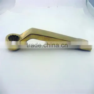 Offset Striking Box Wrench 27~120mm Hammer Striking Spanner Alloy Non Sparking Hand Tools Brass Spanner thumbnail-2