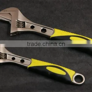 Wide Mouth Tube Live Nickel Plated Spanner Wrench Adjustable Nut Wrench Pipe Wrench thumbnail-4