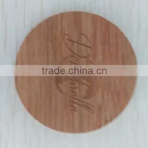 Bamboo Material Laser Engraving Logo Wooden Coaster /wooden Tea Coaser thumbnail-5
