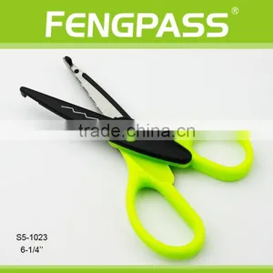 S5-1023 6.25 Inch 2Cr13 Stainless Steel Blade With Colorful Plastic Handle Kids Scissors thumbnail-2