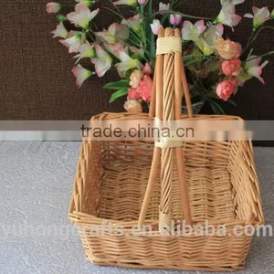 Storage Willow Basket With Handles Convenient For Picnic thumbnail-3
