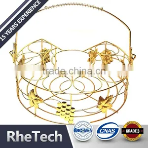 Metal Wire Wine Bottle and Wine Glass Storage Rack Holder thumbnail-1