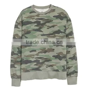 Modest Spring Men Camo Printed Sweatshirt Custom No Drawstring Blank Casual Fitted Blank Hoodies With No Labels thumbnail-1