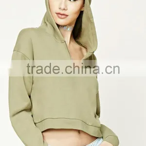 Wholesale Oversized Women Fashion Hoodie Long Sleeves Zip-Up Thin Hoodies Zipper Hoodie thumbnail-2