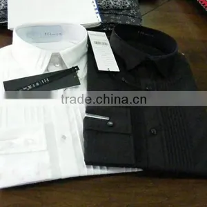 White BLACK Man Tuxedo Dress Shirts thumbnail-1