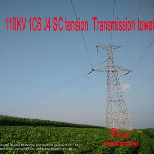 MEGATRO 110KV 1C6 J4 SC Tension Transmission Tower thumbnail-1