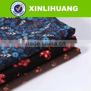 Hot Sale 21 Wale 100% Cotton Printed Corduroy Fabric for Pants thumbnail-1
