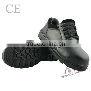 Black Senior Indian Head Layer Cowhide PU Bottom Senior Head Layer Cowhide Steel Toe Safety Shoes From Huaan thumbnail-1