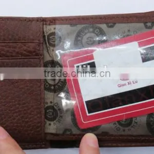Fashion Coffee Cowhide Skin Real Leather Purse Wallet Men thumbnail-2