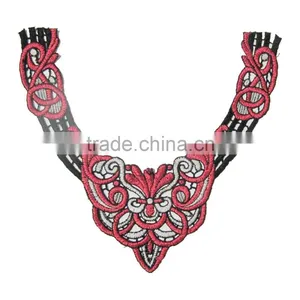 Machine Made Crochet Cotton Ladies Neck Lace Design thumbnail-1
