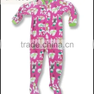 TinaLuLing Brand Baby Leopard Polar Fleece Pajamas Children Footless Pajama thumbnail-5