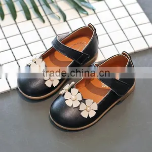 Zm35719a Autumn Wholesle Baby Shoes Children Girl Flower Leather Shoes thumbnail-3