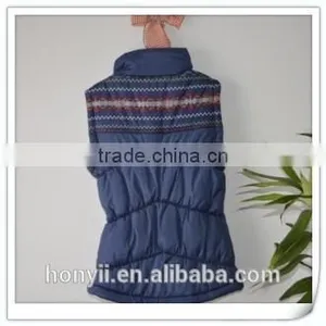 WOMAN LADY'S PRINTED PUFFY VEST thumbnail-2