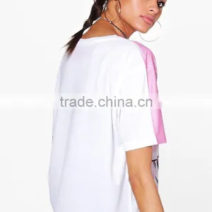 Custom Sublimated Rugby Sports Wear for Girl 2018 Trend Pink Print t Shirt thumbnail-5