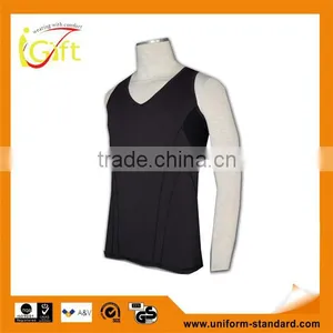 ISO 9001 Audit Factory Black Plain Mesh Design Gym Vest thumbnail-1