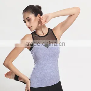 Hot Sale Bodybuilding Training Singlet Tank Top Fitness Women Sport Crop Tops thumbnail-5