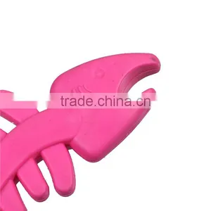TPR Wand Pet Teaser Fish Bone Fuchsia thumbnail-3