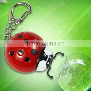 Beetle Shaped LED Light Keychain for Promotion Gift thumbnail-1