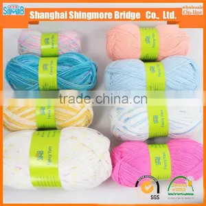 China Yarn Supplier Cheap Wholesale High Quality Double Acrylic Yarn 100% With 50 Gram for Hand Knitting thumbnail-6