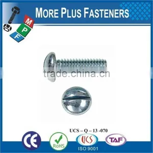 Made in Taiwan BSW Whitworth Slotted Round Head Machine Screw Brass BS450 thumbnail-4