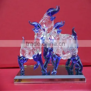 Sheep Family Shaped Crystal Craft thumbnail-2