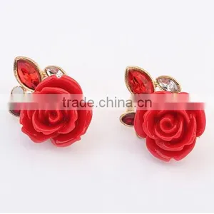 Retro Rose Flower Alloy Lady Sut Earring thumbnail-1