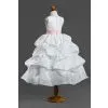 Ball Gown Scoop Neck Sleeveless Tea-length Flower Girl Dresses thumbnail-3