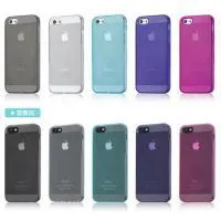 Dull Polish Translucent Soft TPU Case for IPhone 5 5S 5C thumbnail-1