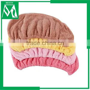 Towel Shower Cap ,quick Drying Hair Towel Wrap With Button Wholesale thumbnail-1