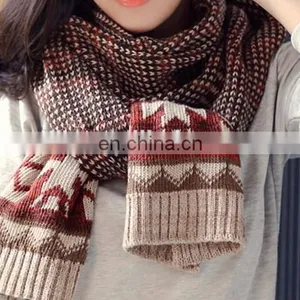 Faux Woolen Paisley Oblong Women Scarves Solid Warmer Scarf thumbnail-2