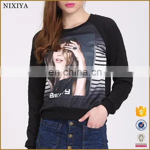 Ladies Printed Sports Long Sleeve Casual Daily Designed Top thumbnail-1