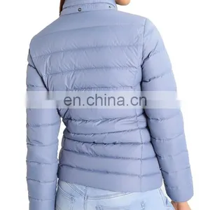 Factory OEM Short Warm Padding Winter Jacket Women With Fur Hood thumbnail-4