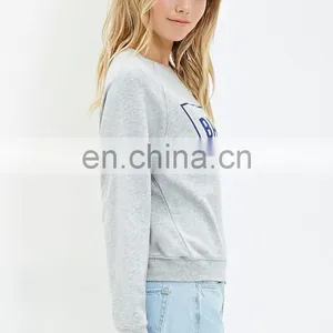 Cheap Custom Barcelona Raglan Cotton Sweatshirt thumbnail-1