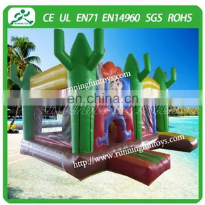 Cowboy Inflatable Bouncy Castle for Commercial Use thumbnail-1