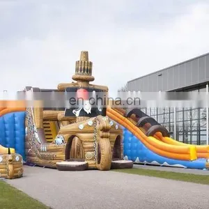 Aufblasbar MEGA RUTSCHE PIRATENSCHIFF thumbnail-1