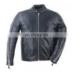 Mens Leather Biker Jacket HMB-0405A thumbnail-1