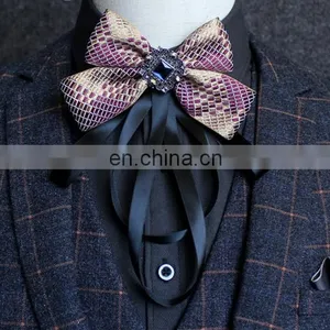 Aidocrystal Bowtie Men Formal Necktie Boy Men's Fashion Business Wedding Bow Tie Male Dress Shirt Krawatte Legame Gift thumbnail-1