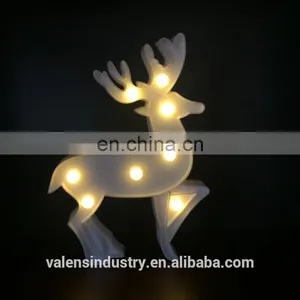 Wholesale Reindeer Shape Battery Operated LED Standing Night Light for Christmas Gift Home Decoration LED Marquee Lighting thumbnail-1