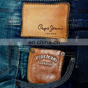 Faux Jeans PU Leather Labels Custom Embossed for Jeans, Jeans Labels thumbnail-2