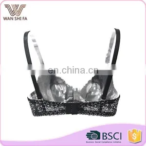 Latest Design Flower Pattern Net Adjustable Fashion Nylon Teenager Bra thumbnail-3