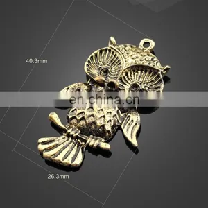 Wholesale Animal Owl Shape Pendant Alloy Pendant Bag Accessories thumbnail-6