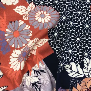 Latest Design Cheap Fancy Custom Digital Printed Rayon Silk Fabric thumbnail-5