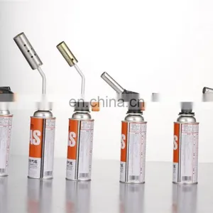 Micro Flame Mini Gas Cutting Butane Propane Piezo Ignition Blow Camping Welding Gas Torch thumbnail-3