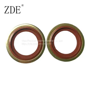 Carbon Steel FKM Rubber Metal Bonded Seal Washers thumbnail-2