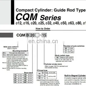 SMC 3 Stage Pneumatic Cylinder CDQMB32-15-M9BVL 0.15-0.7MPA thumbnail-6
