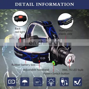 1000 Lumen ABS Rechargeable LED Headlamp Outdoor Activities thumbnail-4